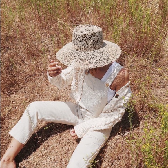 Accessories - Vintage Plaited Straw Fedora Hat